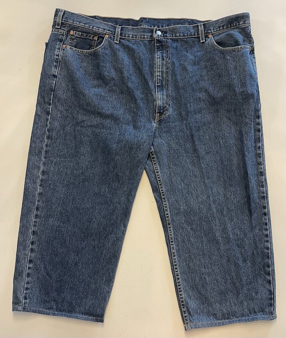Men's Levi's 550 Blue Jeans 52x30 (Fit: 52x23) Mid Rise Medium Wash Straight